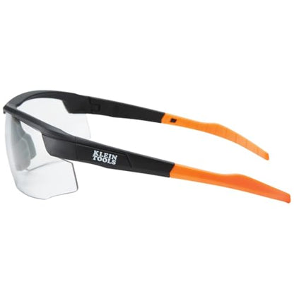 KLEIN TOOLS 60174 Safety Glasses, PPE Protective Eyewear with Semi Frame, Scratch Resistant, Anti Fog Clear and Gray Lens Combo Pack - color: Clear/Gray Lens, size: 2 Pack