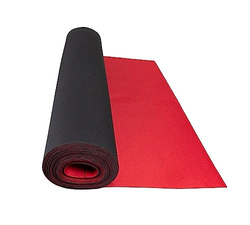Mytee Products 20' x 27" Red Neoprene Floor Runner - Non Skid Bottom, Protect All Floor Surfaces - Reusable Floor Protector with Slip-Proof Surface - color: Red, size: 1 Pack