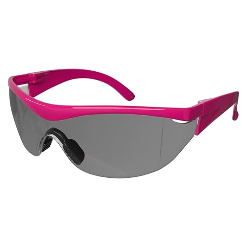 Safety Girl SC-282-PNK-GRAY Navigator Safety Glasses, Polycarbide, One Size, Pink Frame, Gray Lens - color: Pink Frame, Gray Lens, size: One Size