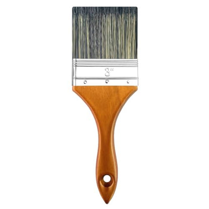 Great Andrew Paint Brush 3-inch, Wood Paint Brush for Painting Walls, Fences, Trim, Home, Interior & Exterior, for All Latex, Oil Paints & Stains, Utility Disposable Brush - size: 1 pcs - 3-inch