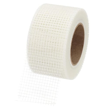 PATIKIL Drywall Repair Mesh Tape, 3 inch x 164 ft Fiberglass Repair Patch Self-Adhesive Dry Wall Joint Tape 6 Mesh Wall Hole Crack and Seam Patch, White - size: 3 inch x 164 Feet