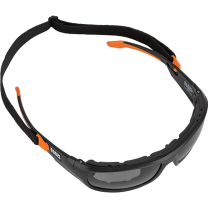 Klein Tools 60471 Safety Glasses, ANSI Z87.1+ Pro Full Frame Gasket Safety Glasses, Gray Lens, UV Protection, Anti-Fog, Scratch Resistant - size: Gasket, Gray