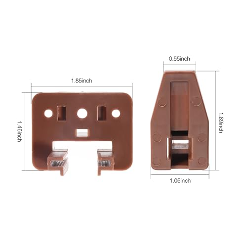 20PCS Drawer Slide Track Guide Glide for Center Mount Drawer for Dressers and for Nightstand for Kenlin for Rite-Trak 1 Drawer Systems - style: 20Pcs