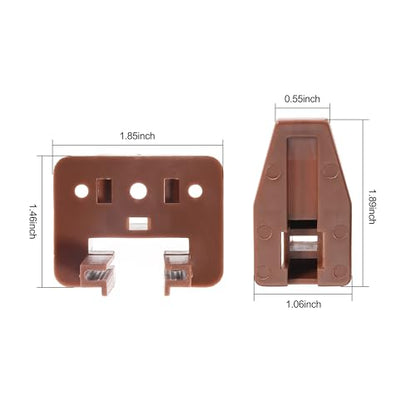 20PCS Drawer Slide Track Guide Glide for Center Mount Drawer for Dressers and for Nightstand for Kenlin for Rite-Trak 1 Drawer Systems - style: 20Pcs