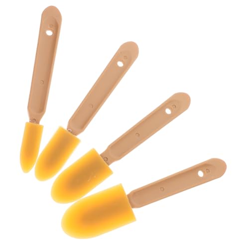 HOMSFOU 4pcs Silicone Caulking Tool Set Caulk Remover Applicator with Rubber Spatulas for Smooth Finishing and Sealing in Bathrooms Kitchens and Glass Surfaces