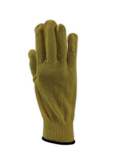 MAGID 1365KV3-L Cut Master 1365KV3 Cut Resistant Seamless Knit Gloves, Made with DuPont Kevlar 500, 6, Yellow , Large (Pack of 12) - size: 9/L
