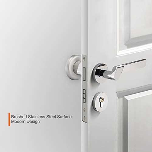 2 Pack Concave Wall Door Bumper Stop Brushed Satin Nickel – 2-1/2” Outside Diameter Stainless Steel Cover with 1-1/8” Gray Rubber Bumper – Easy to Install with Screw - color: Concave-Satin Nickel, size: 2 Pack