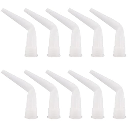 10 Pack Sausage Caulk Gun Angle Nozzle Replacement Curved Caulking Nozzles Tips for Manual Sausage Caulking Gun 10 oz Cartridge Sealants Adhesive Waterproof Caulk & Seal Silicone Sealant