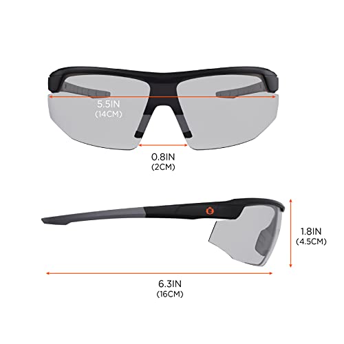 Ergodyne Skullerz SKOLL Anti Scratch Safety Glasses, Anti-Fog, ANSI z87.1 - color: In/Outdoor Lens