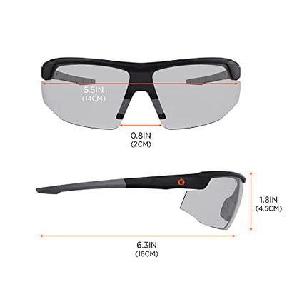 Ergodyne Skullerz SKOLL Anti Scratch Safety Glasses, Anti-Fog, ANSI z87.1 - color: In/Outdoor Lens