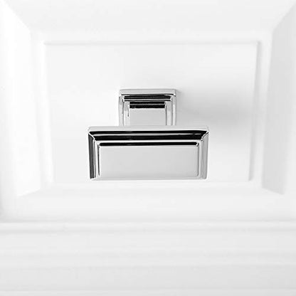 KOOFIZO 10 Pack Polished Chrome Cabinet Knobs Chrome Drawer Knobs K07 Rectangular Single Hole Cabinet Pulls for Cabinets Drawers Dresser Cupboard Bedroom Closet Bathroom - color: Polished Chrome, size: Knob 01 - 10Pcs