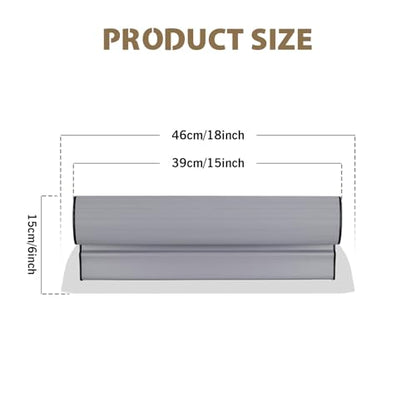 ROLLINGDOG 18 Inch Skimming Blade - 2pcs 0.5mm and 2pc 0.3mm Stainless Steel, Finishing Tools for Smoothing Wall and Ceiling - size: 18" Skimming Blade