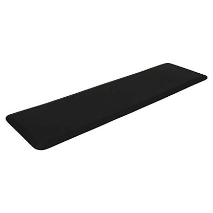NewLife by GelPro Anti-Fatigue Nonslip 1/2" Thick Hard Floor Utility Mat for Garage, Patio and Kitchen, 20" x 72", Leather Grain Black - color: Leather Grain Black