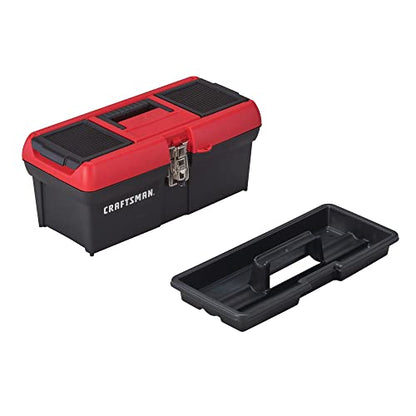 CRAFTSMAN Tool Box, Lockable, 16 in., Red/Black (CMST16901) (Pack of 6) - size: 16 inches (Pack of 6)