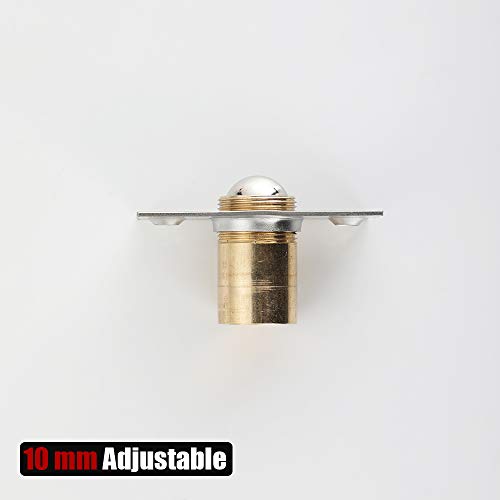 JQK Closet Ball Catch Door Hardware, Stainless Steel Catch Adjustable with Strike Plate, Chrome Finish 4 Pack, HBC100-CH-P4 - color: Chrome, size: 4 Pack