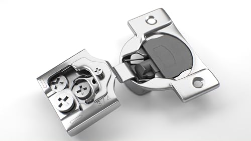 Berta 2-Pack, 3/4 inch Overlay Soft Closing Face Frame Cabinet Hinges, 105 Degree 6-Ways 3-Cam Adjustment Concealed Kitchen Cabinet Door Hinges with Screws (3/4 inch, 2 Pieces) - size: 3/4 In. Overlay | 2 Pieces