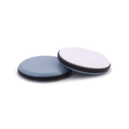 3/4" Adhesive Furniture Sliders -Furnigear Chair Glides PTFE Mover Slide on Furniture & Kitchen Appliances Slider Easy and Safely - Best Furniture Sliders for Carpet Hardwood Floors (40pack) - size: 3/4" Adhensive, grey-40pack