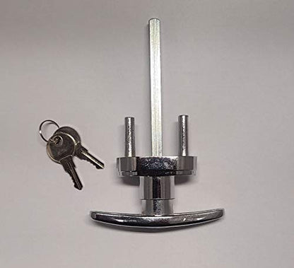 Universal Garage Door Lock Kit with Spring Latch and Keyed Handle