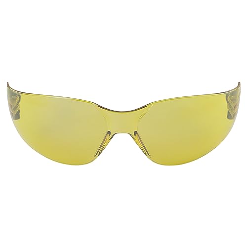 Rider Safety Glasses - color: Black-yellow Mirror