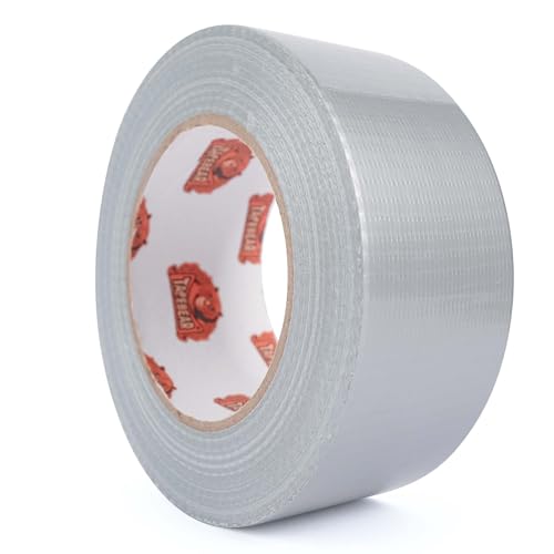 TAPEBEAR Silver Duct Tape Heavy Duty 1.88" x 90FT, Strong Tough Utility Ducting Tape Waterproof, No Residue, Flexible, Hand Tear Binding Tape Industrial Strength for Bundle, Patch, Protect & Repair - color: Silver, size: 1.88" x 90FT