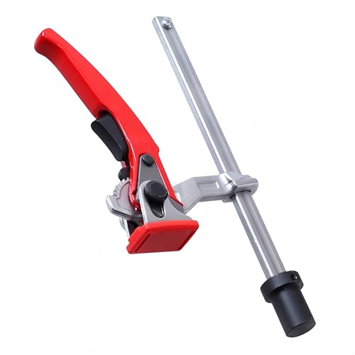 2 Pack Bench Dog Clamp, Quick Release Ratcheting Woodworking Bench Vise, Adjustable MFT Table Workbench Dog Hole Clamps 3/4 Inch Hold Down Clamp for Woodworking