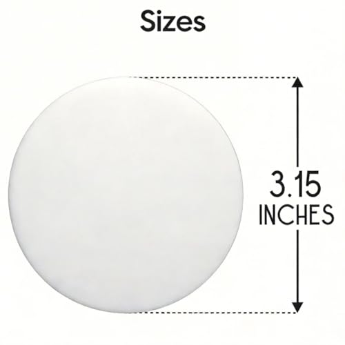 Wall-Mounted Door Stoppers, White Silicone Door Bumpers with Adhesive, Noise Reducing Door Knob Wall Protector Guards, 3.1 Inch, 4 Pack