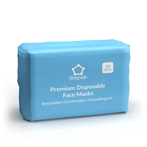 2,000pcs Disposable Face Masks- 3 Ply Breathable Mask For Adults - Blue (40 Packs of 50) - color: Blue