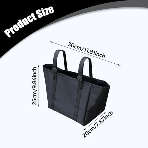 Baoblaze Ladder Tool Bag Ladder Tool Holder Easy to Install Ladders Accessory Repairing Kit Multifunctional Ladders Pouch, Extra Thick Black
