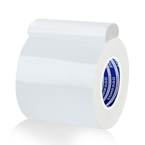 ZOMPAGO White Duct Tape Heavy Duty, 2.4in x 66FT, Tearable Strong Adhesive Waterproof Seal Tape for Indoor Outdoor Use, Multi Purpose for Packaging, Bundling, Repairs, Carpet Seaming, Crafts - color: White, size: 2.4in x 66FT