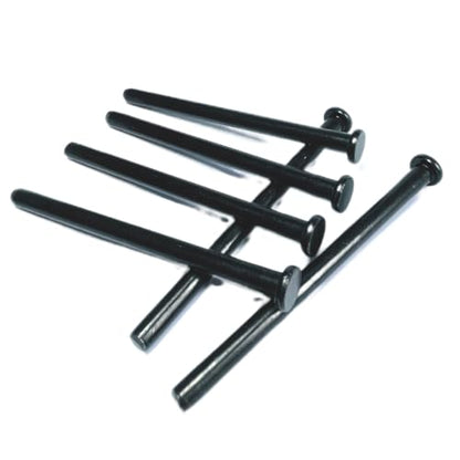 6pcs 4 inch Interior Door Hinge Pins for Doors 4 Inches Oil Rubbed Bronze Pins Screws Replacement Closing,Black - size: 4 Inch