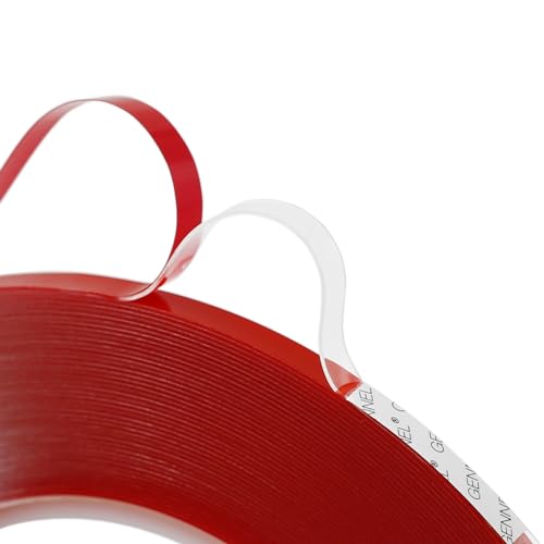 Double Sided Strong Adhesive Tape, 5mm x 15M x 0.5mm Thickness, Clear 2-Sided Tape, Transparent Tape for Phone Laptop LCD Screen Case Repair Plastic Wood Glass Mounting DIY - size: 5mm