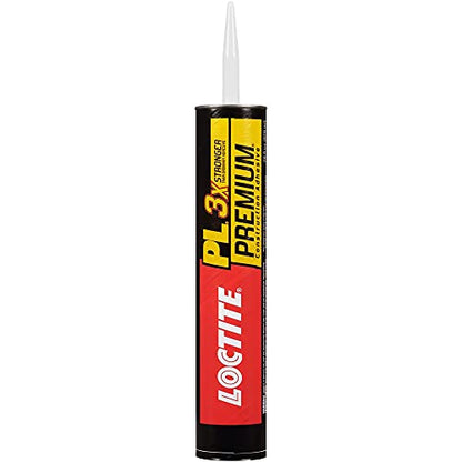 Loctite PL Premium Polyurethane Construction Adhesive, Versatile Construction Glue for Wood, Concrete, Metal & More - 28 fl oz Cartridge, Pack of 1 - size: 1 Pack, style: 28 fl oz