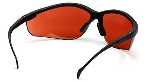 Pyramex Venture II Safety Eyewear, Indoor/Outdoor Mirror Anti-Fog Lens - color: Sun Block Bronze Lens/ Black Frame