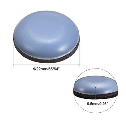 uxcell 55/64-Inch Round PTFE Furniture Sliders, Adhesive Self Stick for Wood Floors, Ceramic Tile and Carpeting 8pcs - size: 55/64-Inch