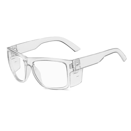 TransitionSafetyGlaseswith ANSI Z87+ImpactApproved Wraparound&Anti Bluelight UV400 - color: Clear