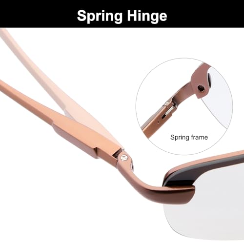 YIMI Polarized Photochromic Driving z87 Sunglasses For Men Women Day and Night safety glasses - color: Brown Frame