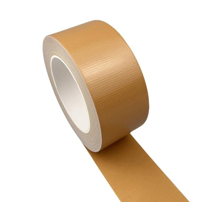 Multi-Purpose Duct Tape 2 Inch x 33 Yards, Heavy Duty, Waterproof, Great for Repairs, Packaging, Arts Crafts and DIY Projects (Brown) - color: Brown, size: 2 Inch