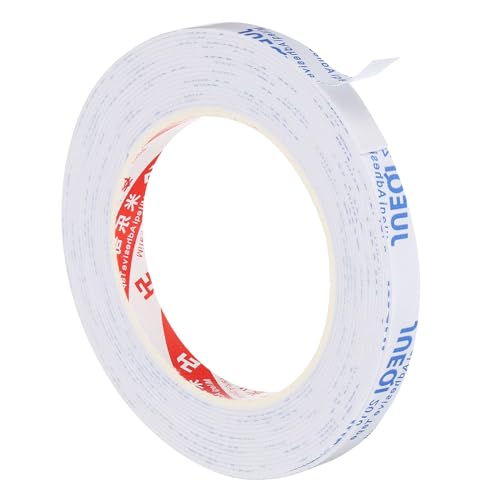 PATIKIL 5m/16.4ft Sealing Foam Tape, 10mm Wide 1mm Thick Single Sided Weather Stripping Door Furniture Seal Strip for Window Pipes Insulation, White - color: White, size: 5m*10mm*1mm