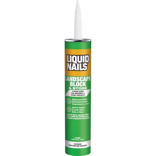 Liquid Nails - LN-905 Landscape Block Adhesive (LN905), Low VOC, 10 oz (Pack of 6) - size: 10 Ounce (Pack of 6), style: Landscape