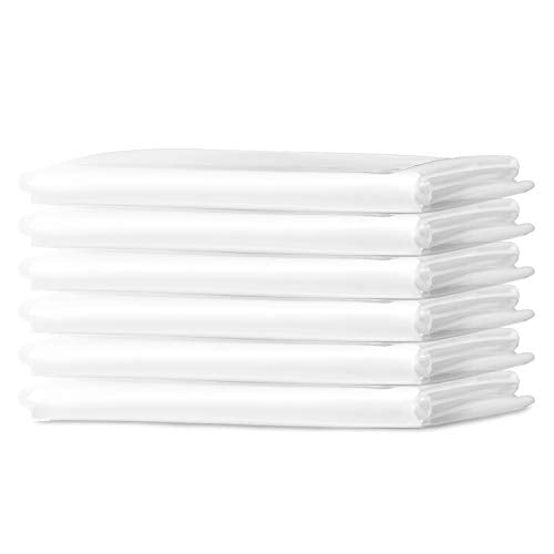 Drop Cloth Sheet,6 Pack Plastic Drop Cloths Plastic Painting Tarps Paint Drop Cloth Anti-dust Cloths for Painting Supplies Couch Cover and Furniture Cover (9.8 x 13.1 Feet)