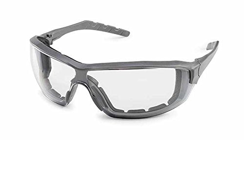 Gateway Safety 22GY80 Silverton Temple Version Safety Glass, Gray Frame - Clear Lens - color: Clear Lens, style: Regular