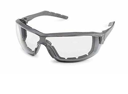 Gateway Safety 22GY80 Silverton Temple Version Safety Glass, Gray Frame - Clear Lens - color: Clear Lens, style: Regular