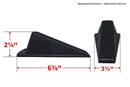 Shepherd Hardware 3762E Heavy Duty Jumbo Hard Plastic Door Wedge, Black - color: Black