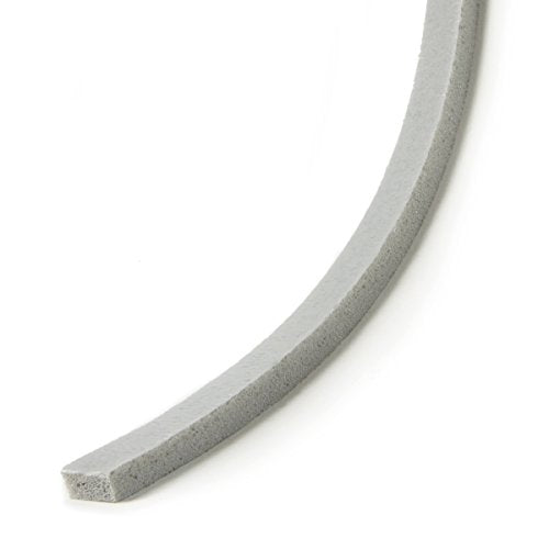 Frost King Vinyl Foam Tape - Closed Cell - Moderate Compression, 3/8" W, 3/16" Thick, 17' L, Grey - size: Pack of 1, style: 3/8"W,3/16"T,17'L,Grey