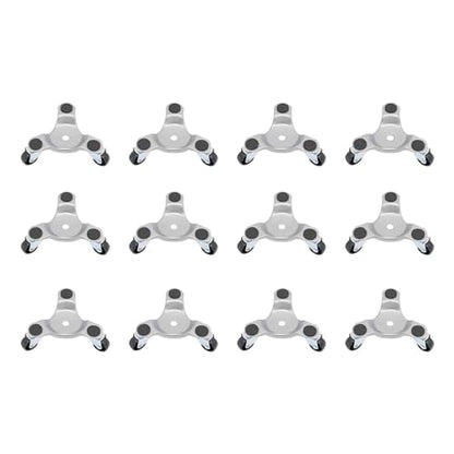 12 Pcs Furniture Moving Dolly Set, 3 Wheel Furniture Mover Dolly, 3300lbsTriangle Swivel Caster Mobile Tool, Heavy Duty Movers Rollers for Moving Heavy Furniture Refrigerator Sofa