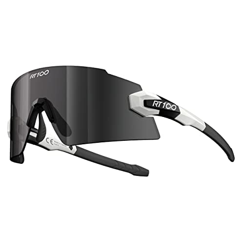 RIDE YOUR WAY Professional wrap around Frameless Cycling Sunglasses for Men and Women - color: Q588k-sw-fm
