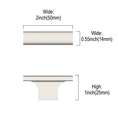 Asidrama 30 Pack Brushed Satin Nickel Kitchen Cabinet Knobs Drawer Cabinet Hardware Zinc Knobs for Dresser Drawers - color: Brushed Satin Nickel, style: 30 Pack