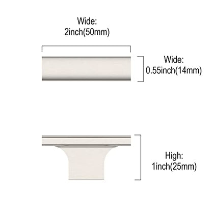 Asidrama 20 Pack Brushed Satin Nickel Kitchen Cabinet Knobs Drawer Cabinet Hardware Zinc Knobs for Dresser Drawers - color: Brushed Satin Nickel, style: 20 Pack