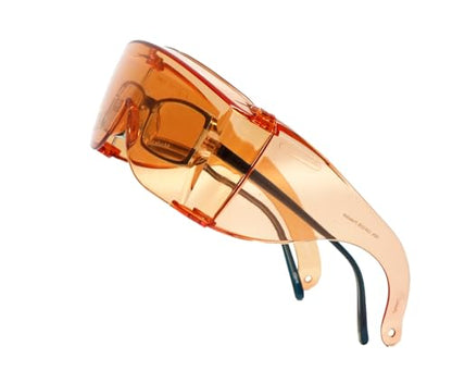 Calabria 3000 Fitover Safety Glasses with Uni-Lens – [Clear/Orange/Yellow - 3 Pack] Wrap Around Eye Protection | Anti-Fog Scratch Resistant | Protective Eyewear - color: Clear/Orange/Yellow 3-pack