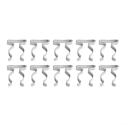 10 Pack Heavy Duty Manganese Steel Spring Terry Clips Wall Mount Tool Holders for Garage, Shed, and Workshop Organization, Fits 0.24 to 2 Inch Handles(32mm) - size: 32mm